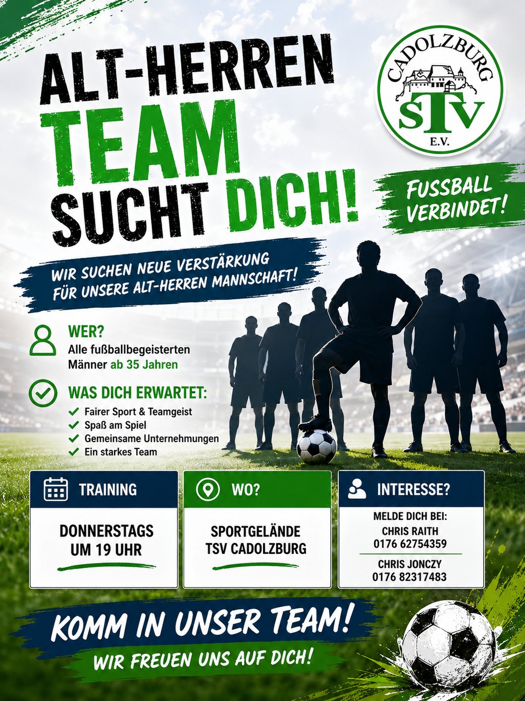 Alt-Herren-Team sucht dich – neue Verstärkung gesucht