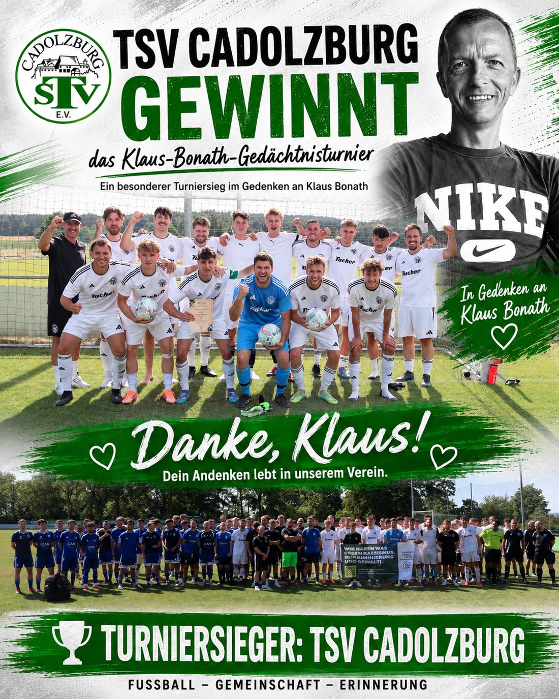 TSV Cadolzburg gewinnt das Klaus-Bonath-Gedächtnisturnier